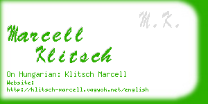 marcell klitsch business card